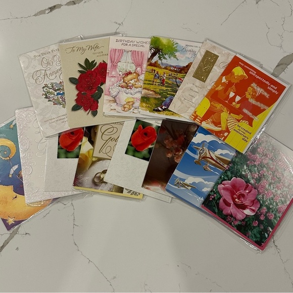 🎄15 VTG Occassion Cards Birthday, Mother’s Day, Anniversary Mix Image Craft NIP - Picture 1 of 16